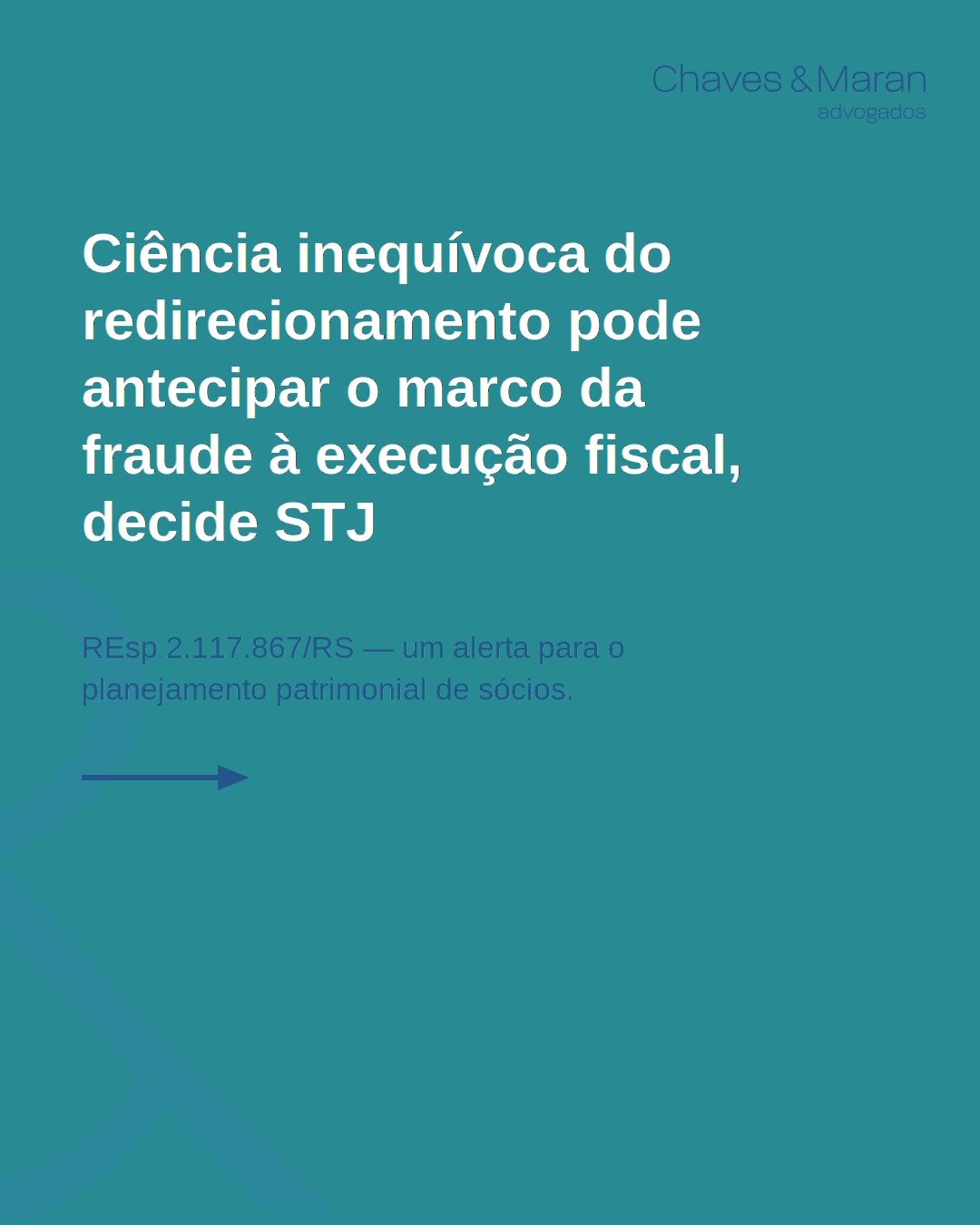 Ciência inequívoca do redirecionamento pode antecipar o marco da fraude à execução fiscal, decide STJ