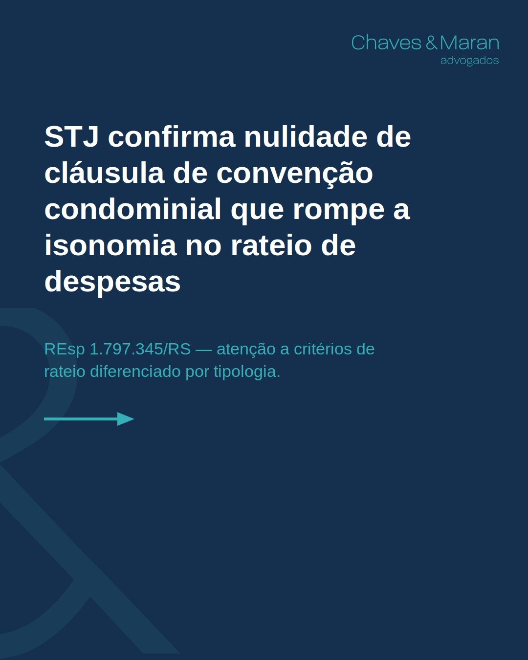 STJ confirma nulidade de cláusula de convenção condominial que rompe a isonomia no rateio de despesas